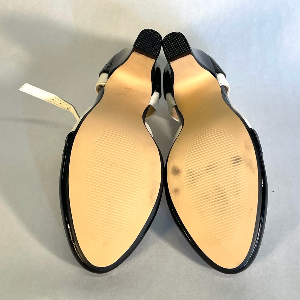Gatsby II T-Strap Vintage Heels - Black and White - Picture 11 of 16